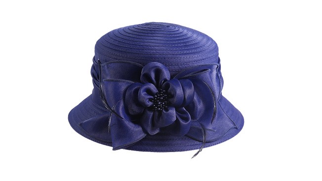 車縫布條帽，柯根紗帽