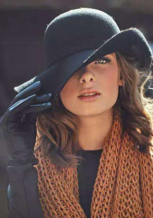 冬天戴帽子不能跟風(fēng)，要選擇適合自己臉型的