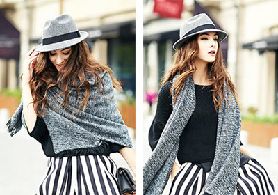 帽子是顯臉小的利器，秋冬就是要以帽取人